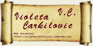 Violeta Čarkilović vizit kartica